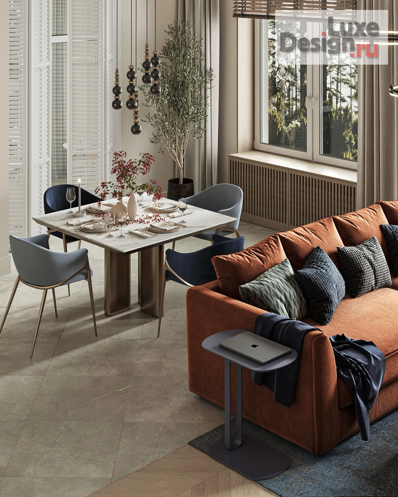 Дизайн интерьера трехкомнатной квартиры "Интерьер трехкомнатной квартиры в Центральном районе города Калининграда" (фото 7)