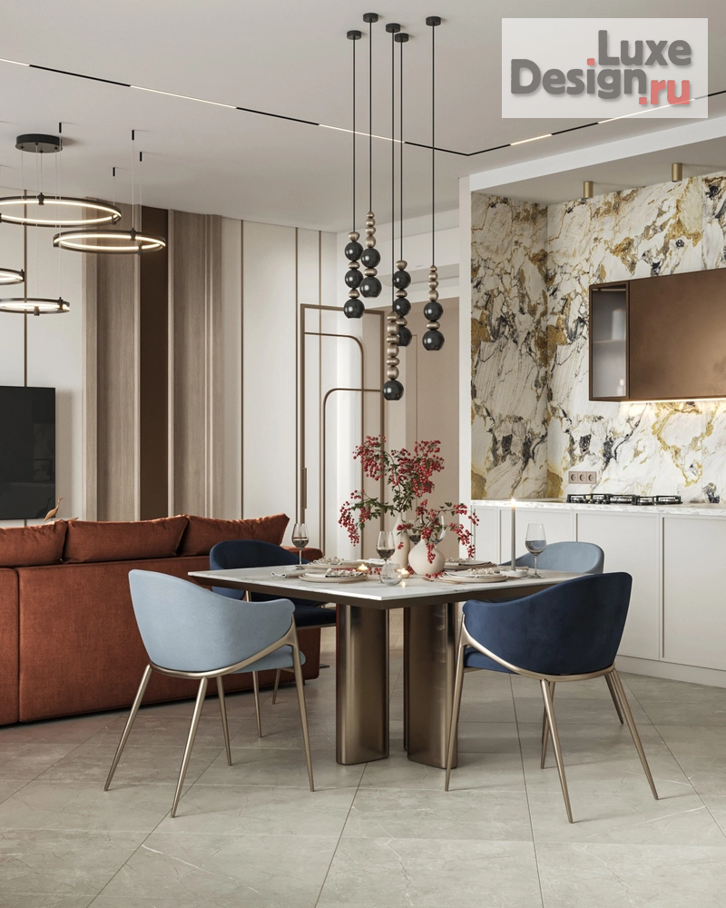 Дизайн интерьера трехкомнатной квартиры "Интерьер трехкомнатной квартиры в Центральном районе города Калининграда" (фото 9)