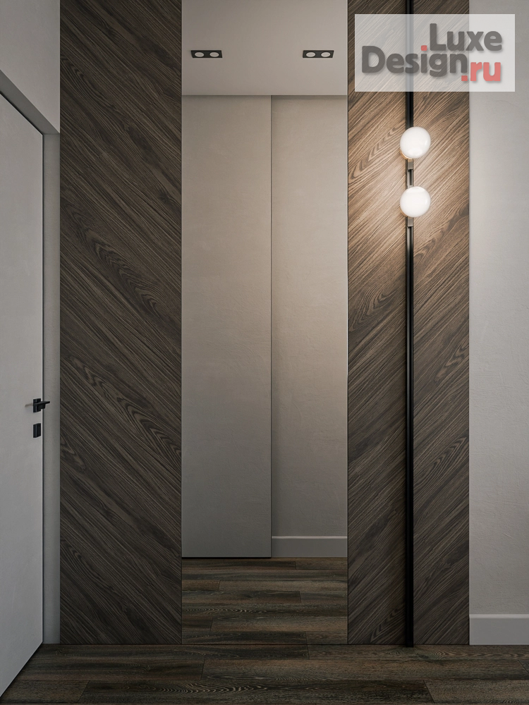 Дизайн интерьера трехкомнатной квартиры "Интерьер масте-спальни с гардеробной" (фото 2)