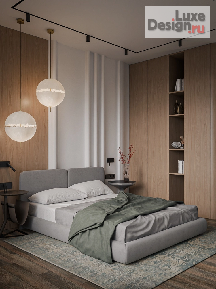 Дизайн интерьера трехкомнатной квартиры "Интерьер спальни в современном стиле" (фото 2)