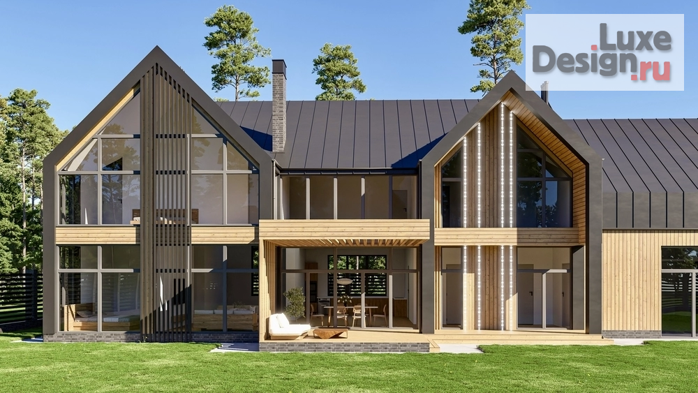 Частная архитектура "Проект двухэтажного дома в стиле барн-хаус" (фото 4)