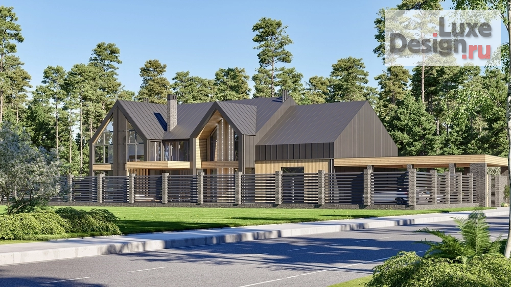 Частная архитектура "Проект двухэтажного дома в стиле барн-хаус" (фото 6)