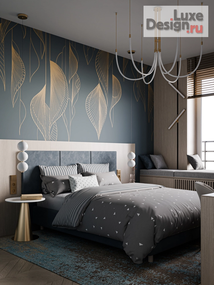 Дизайн интерьера частного дома "Интерьер современной спальни, 17 м2" (фото 1)