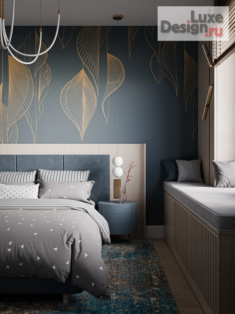 Дизайн интерьера частного дома "Интерьер современной спальни, 17 м2" (фото 5)