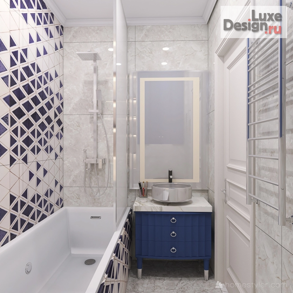 Дизайн интерьера трехкомнатной квартиры "Трехкомнатная квартира для семьи с двумя детьми." (фото 13)