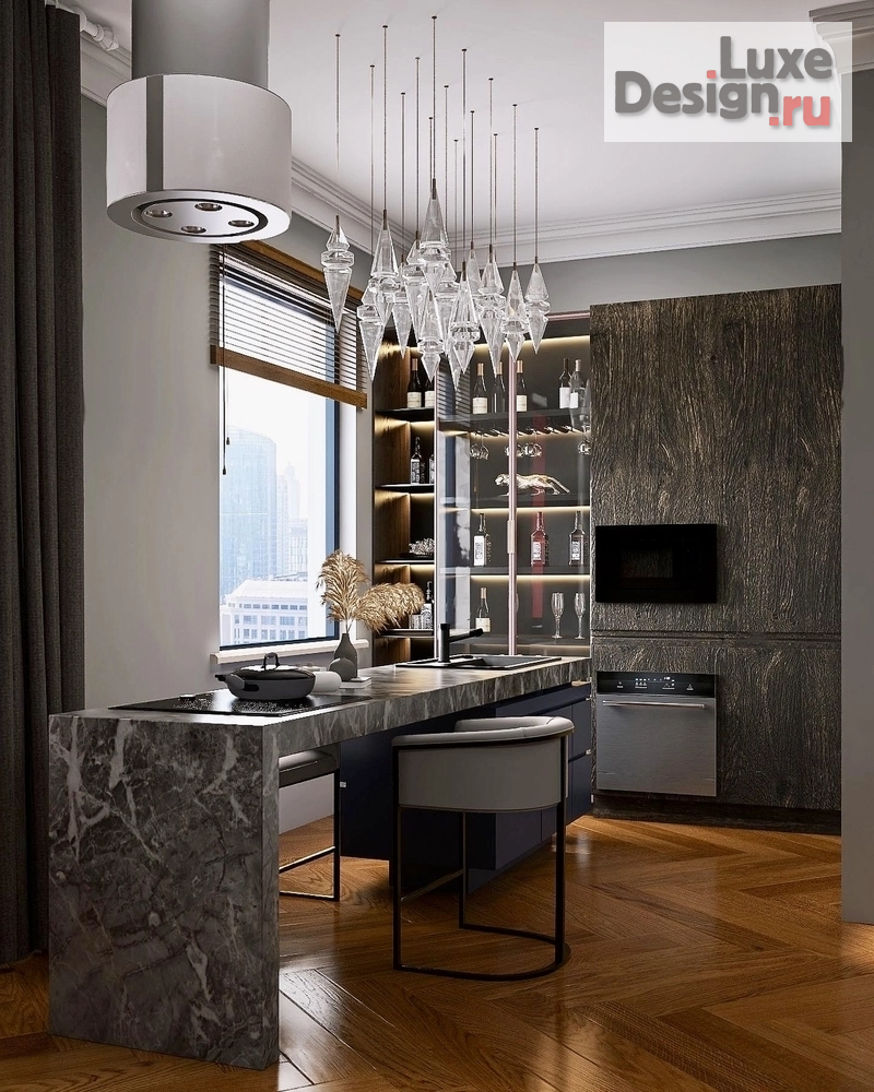 Дизайн интерьера апартаментов "Шикарные апартаменты для творческой персоны" (фото 1)