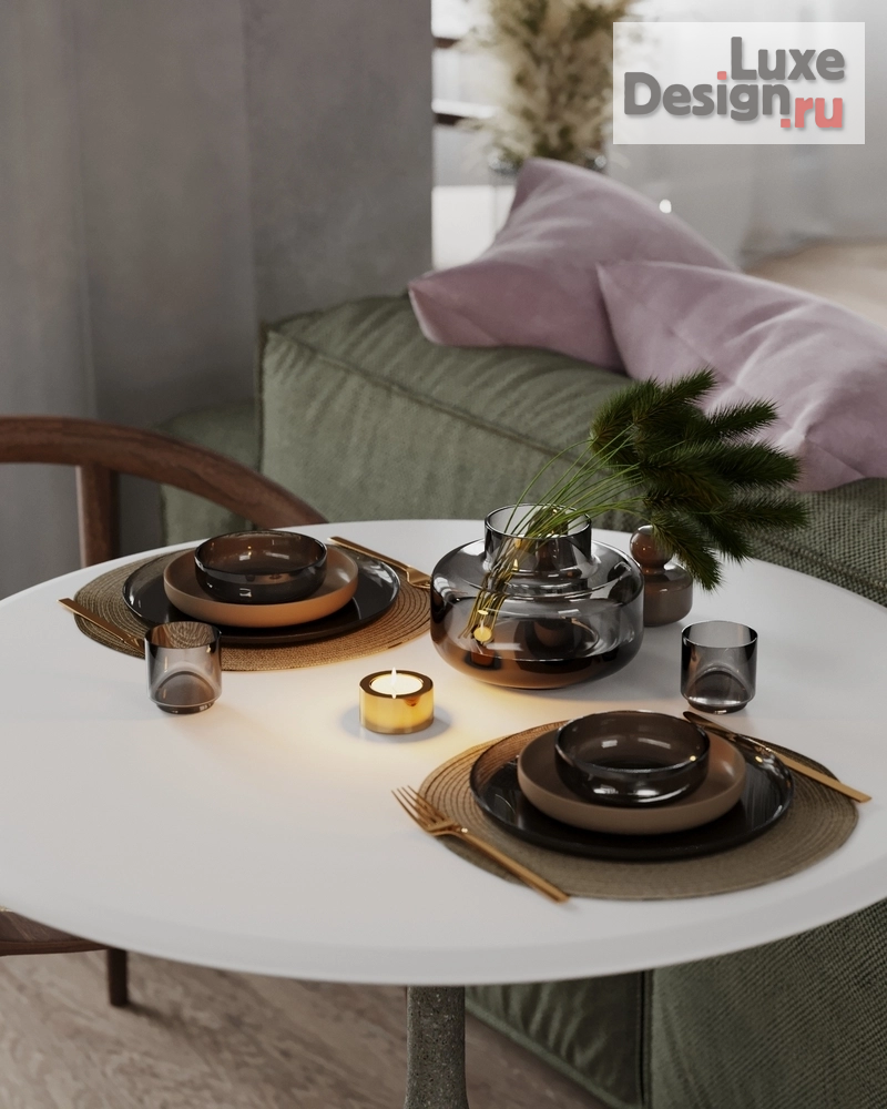 Дизайн интерьера двухкомнатной квартиры "Квартира выходного дня на побережье" (фото 6)