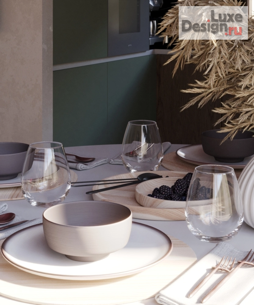 Дизайн интерьера частного дома "Яркая кухня-гостиная в частном доме" (фото 9)