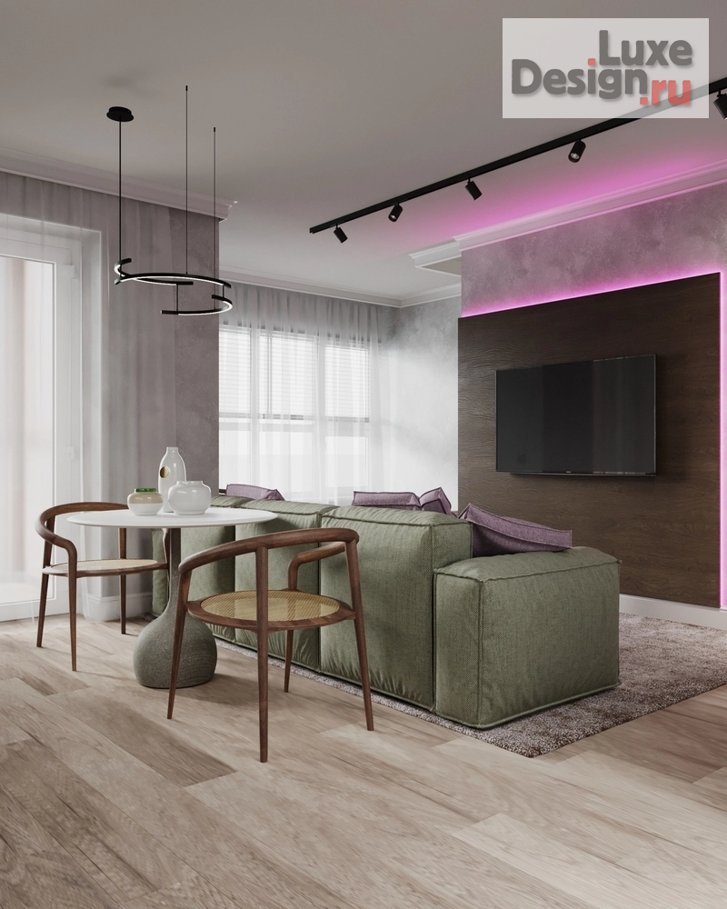 Дизайн интерьера двухкомнатной квартиры "Квартира выходного дня на побережье" (фото 2)