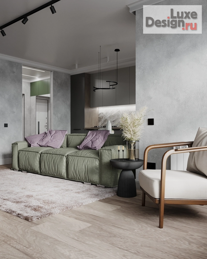 Дизайн интерьера двухкомнатной квартиры "Квартира выходного дня на побережье" (фото 3)