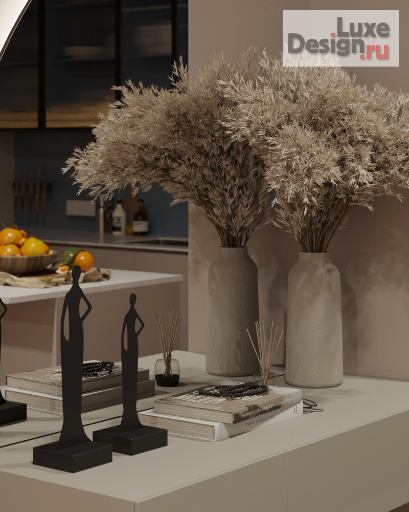 Дизайн интерьера гостиной "Воздушная кухня-гостиная г. Калининград" (фото 5)