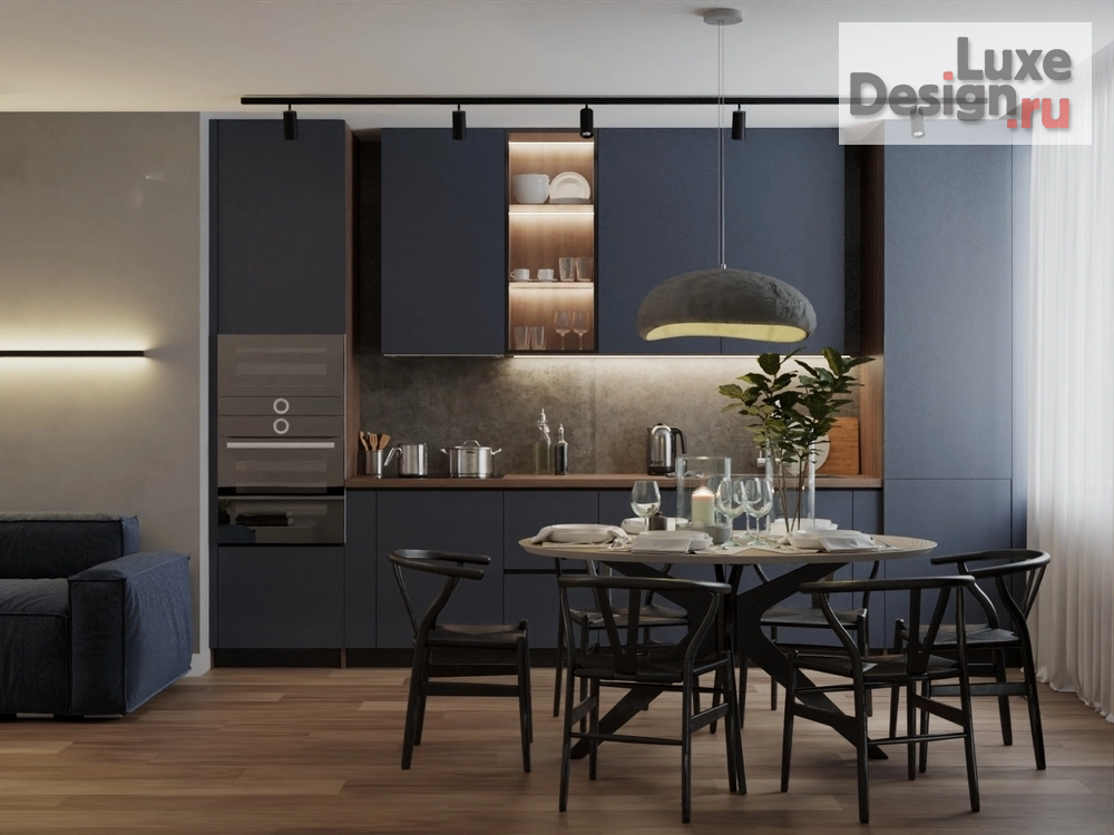 Дизайн интерьера трехкомнатной квартиры "Стильная квартира для холостяка" (фото 1)