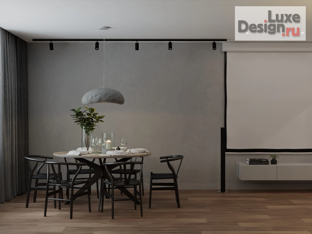 Дизайн интерьера трехкомнатной квартиры "Стильная квартира для холостяка" (фото 3)