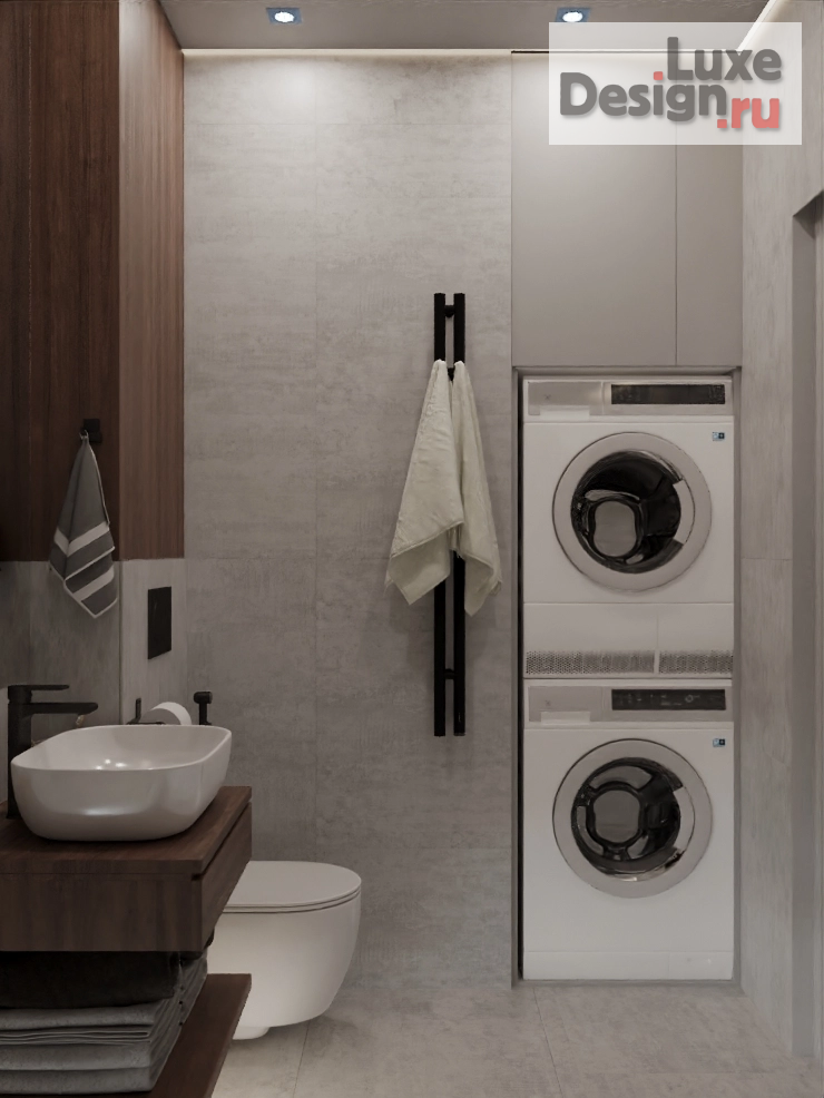 Дизайн интерьера трехкомнатной квартиры "Стильная квартира для холостяка" (фото 6)