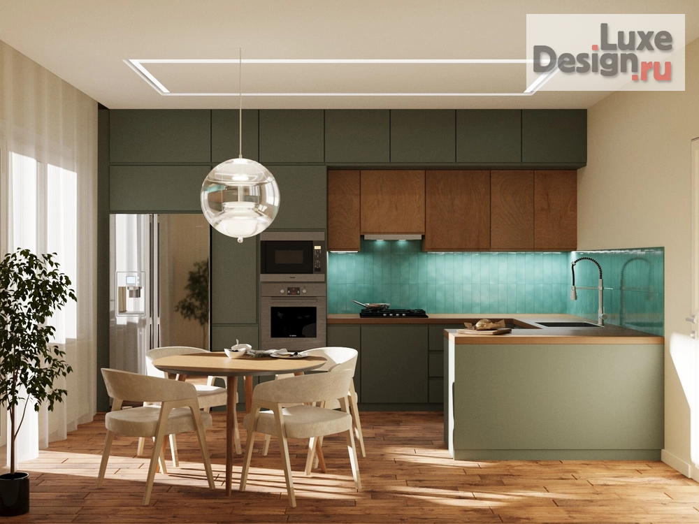 Дизайн интерьера двухкомнатной квартиры "Ар-деко и котики. Дизайн квартиры для молодой девушки" (фото 7)