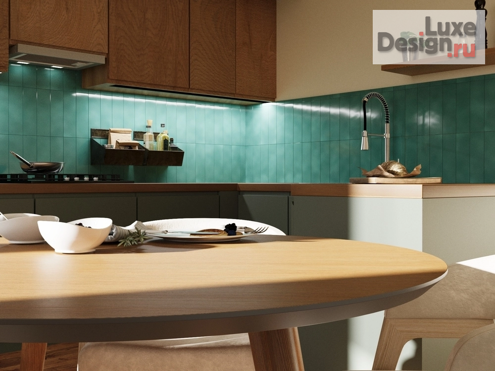 Дизайн интерьера двухкомнатной квартиры "Ар-деко и котики. Дизайн квартиры для молодой девушки" (фото 6)