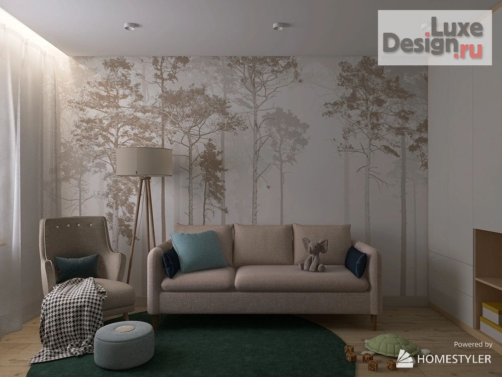 Дизайн интерьера трехкомнатной квартиры "Квартира «на вырост». Или что делать с комнатой, чтобы потом не переделывать?" (фото 3)