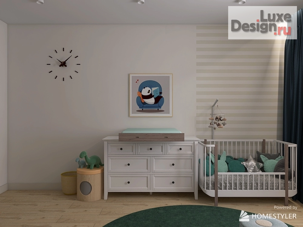 Дизайн интерьера трехкомнатной квартиры "Квартира «на вырост». Или что делать с комнатой, чтобы потом не переделывать?" (фото 4)