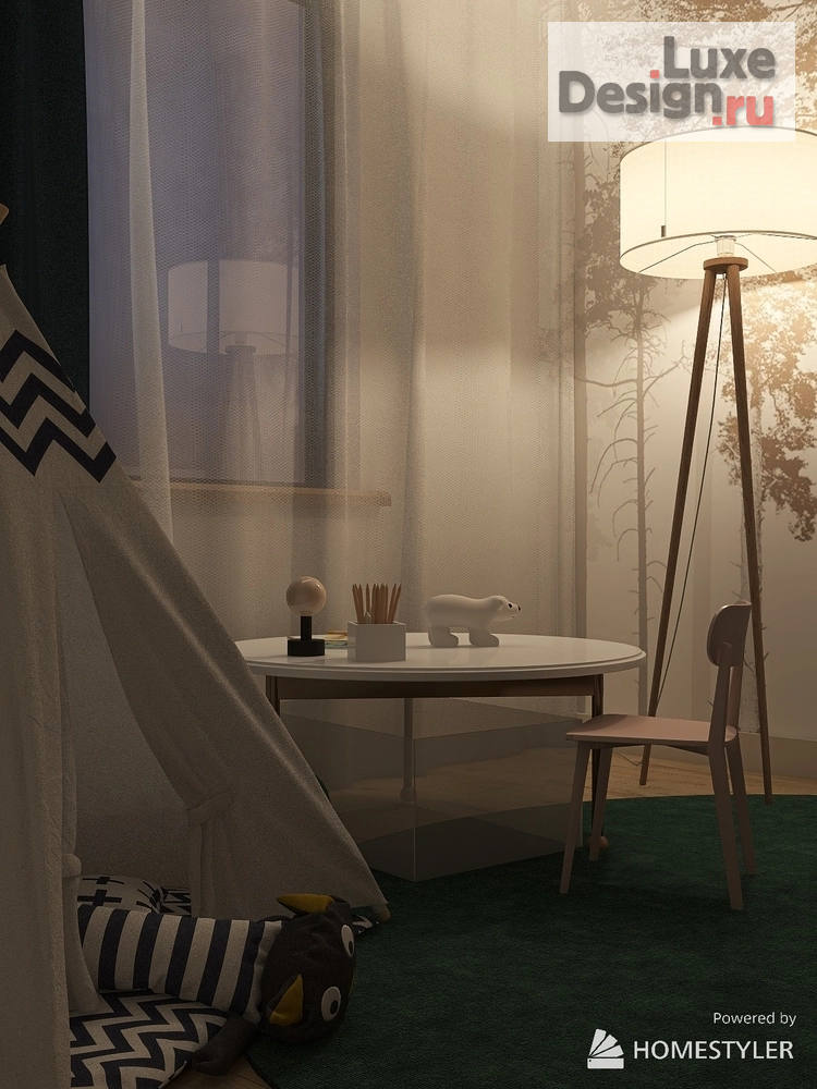 Дизайн интерьера трехкомнатной квартиры "Квартира «на вырост». Или что делать с комнатой, чтобы потом не переделывать?" (фото 5)