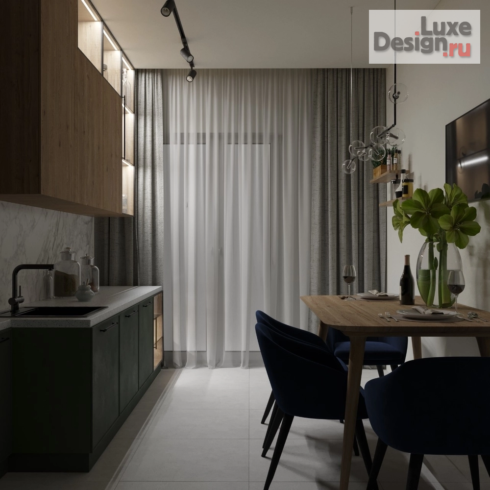 Дизайн интерьера трехкомнатной квартиры "Квартира в г. Зеленоградск" (фото 11)