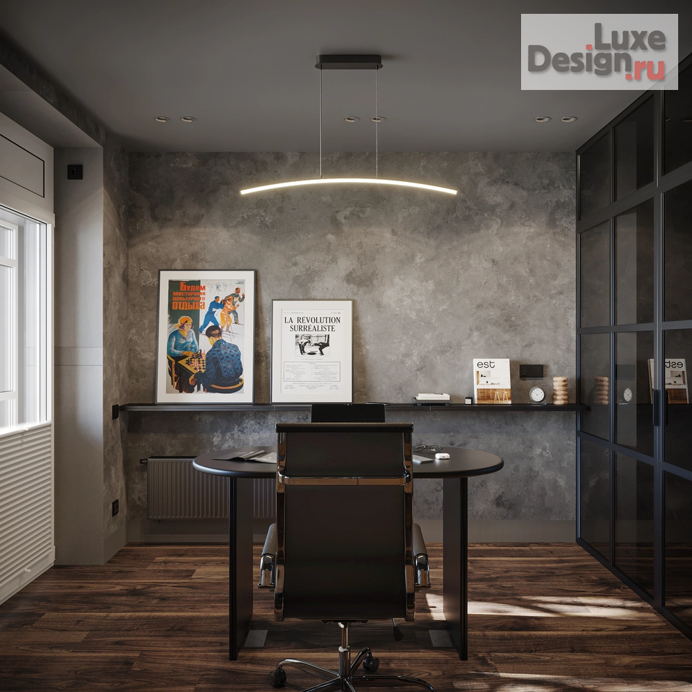 Дизайн интерьера гостиной "Дизайн интерьера. Гостиная+Кабинет для семьи, специалистов, которые работают как в офисе, так  дома. В семье ребенок подросток. В гостиной играют в шахматы. В квартире 90 кв.м." (фото 4)