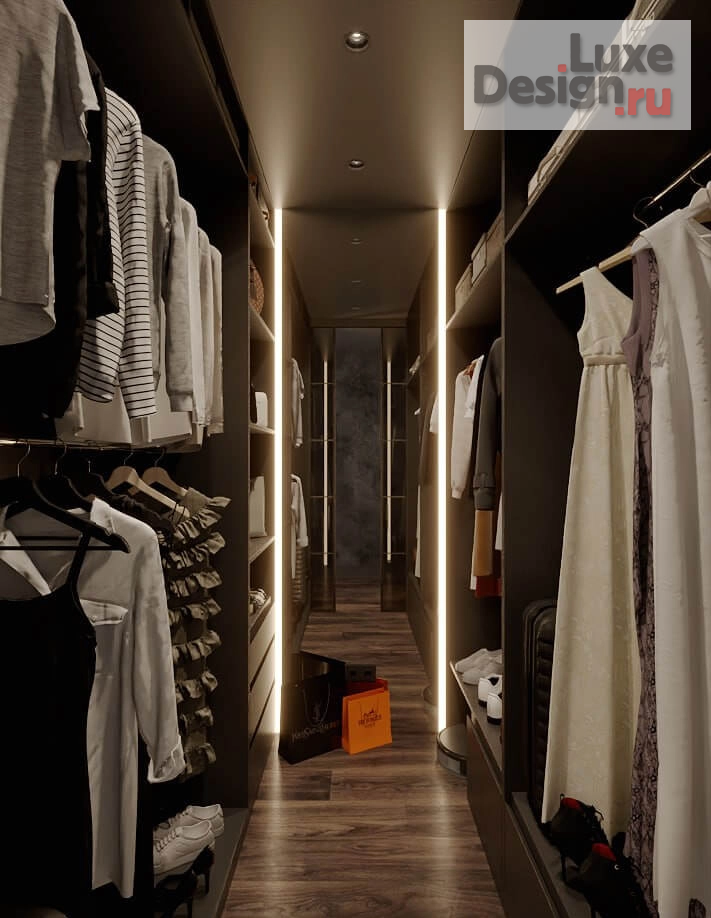 Дизайн интерьера спальни "Дизайн интерьера. Спальня для семьи, специалистов, которые работают как в офисе, так  дома. В семье ребёнок подросток. Увлекаются шахматами и спортом. В квартире 90 кв.м." (фото 5)