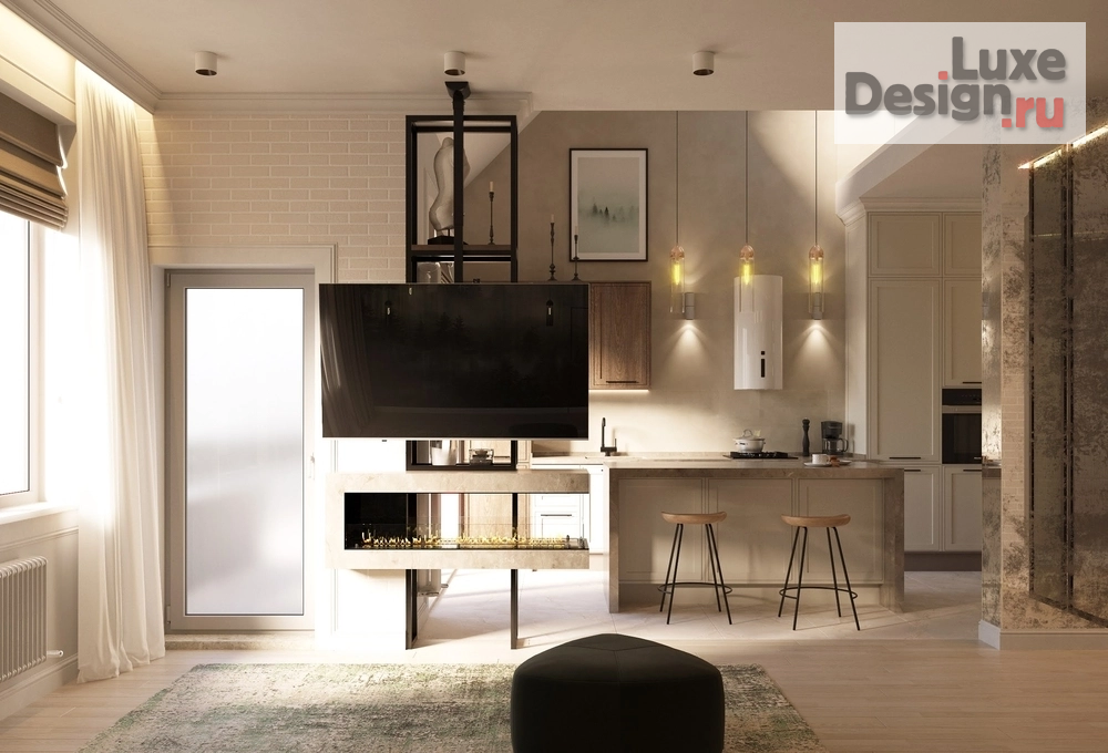 Дизайн интерьера квартиры "Двухуровневая квартира в ЖК Гламур и жадность" (фото 1)