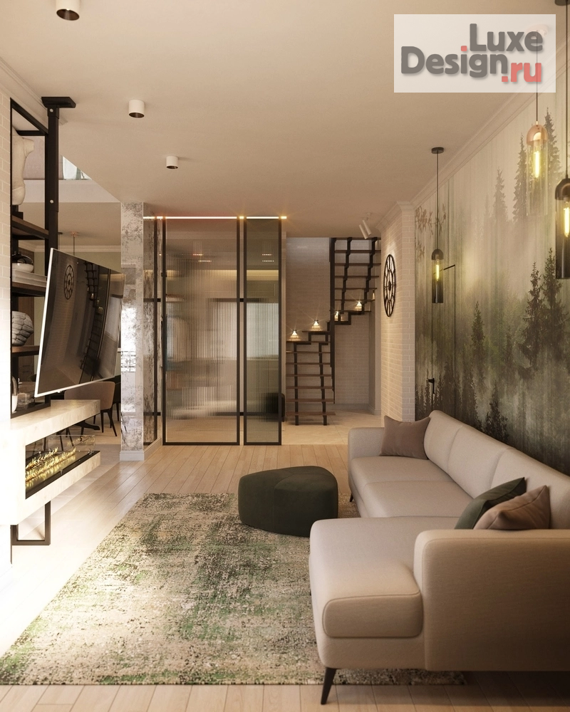 Дизайн интерьера квартиры "Двухуровневая квартира в ЖК Гламур и жадность" (фото 4)
