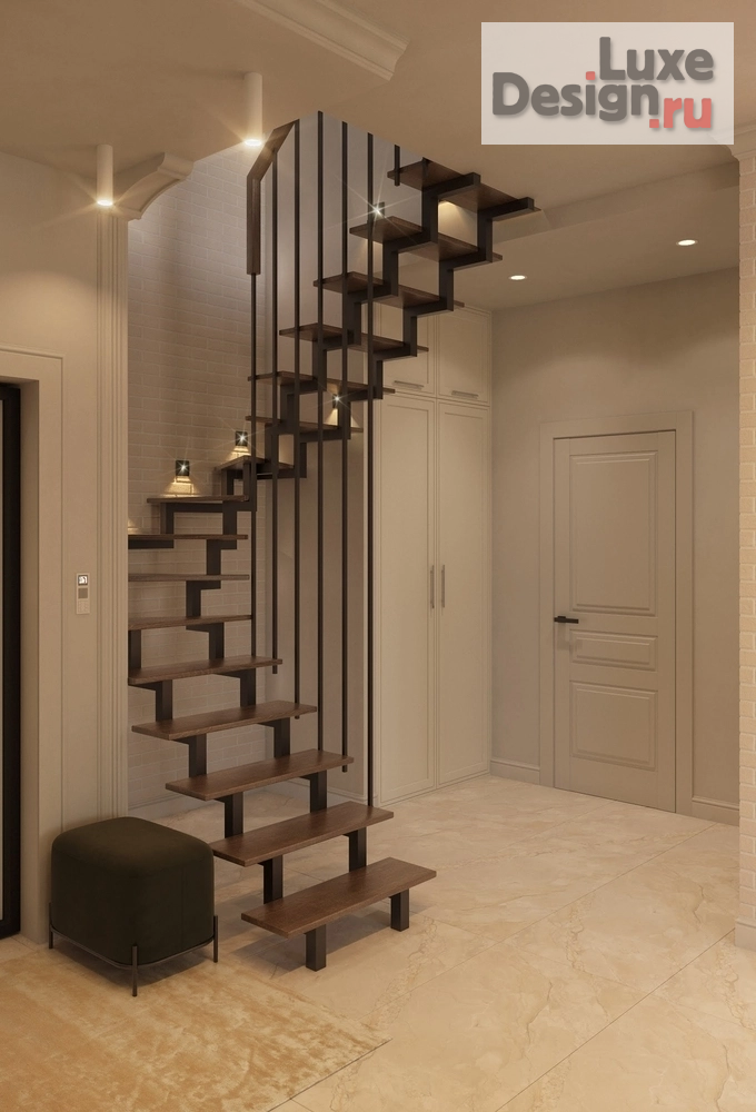 Дизайн интерьера квартиры "Двухуровневая квартира в ЖК Гламур и жадность" (фото 7)