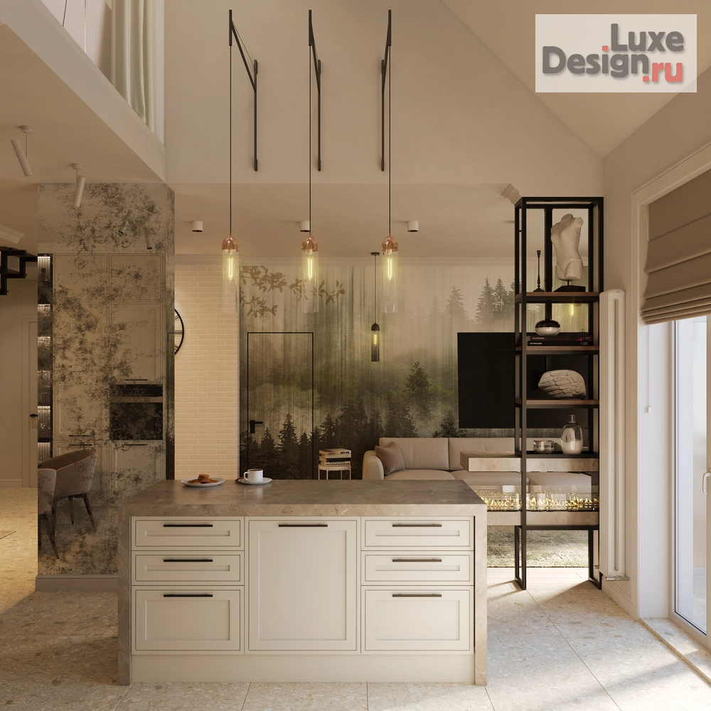 Дизайн интерьера квартиры "Двухуровневая квартира в ЖК Гламур и жадность" (фото 11)