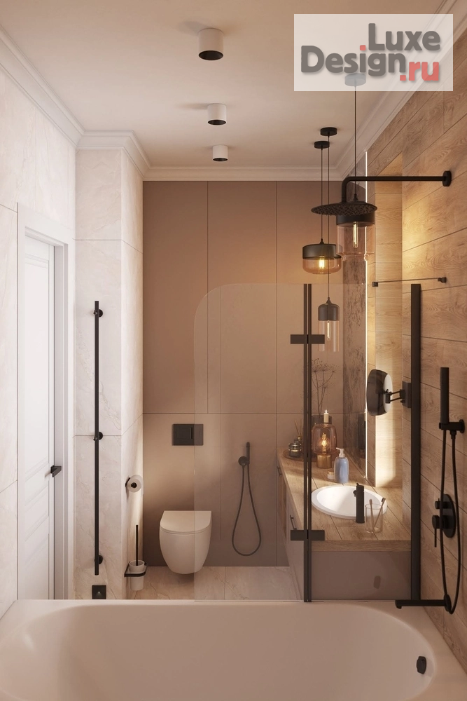 Дизайн интерьера квартиры "Двухуровневая квартира в ЖК Гламур и жадность" (фото 14)