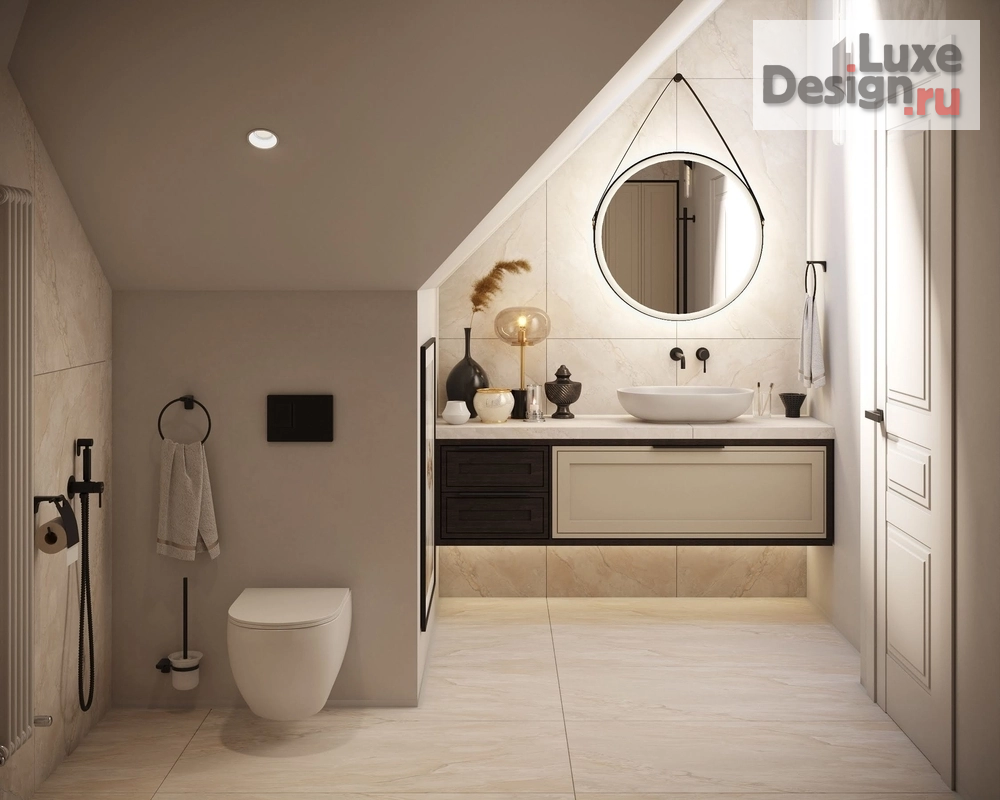 Дизайн интерьера квартиры "Двухуровневая квартира в ЖК Гламур и жадность" (фото 32)