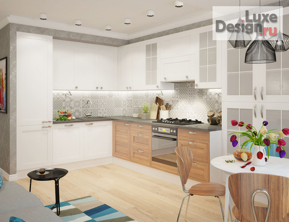 Дизайн интерьера квартиры "ГОРОДСКАЯ КВАРТИРА В СКАНДИНАСКОМ СТИЛЕ 73 кв.м." (фото 2)