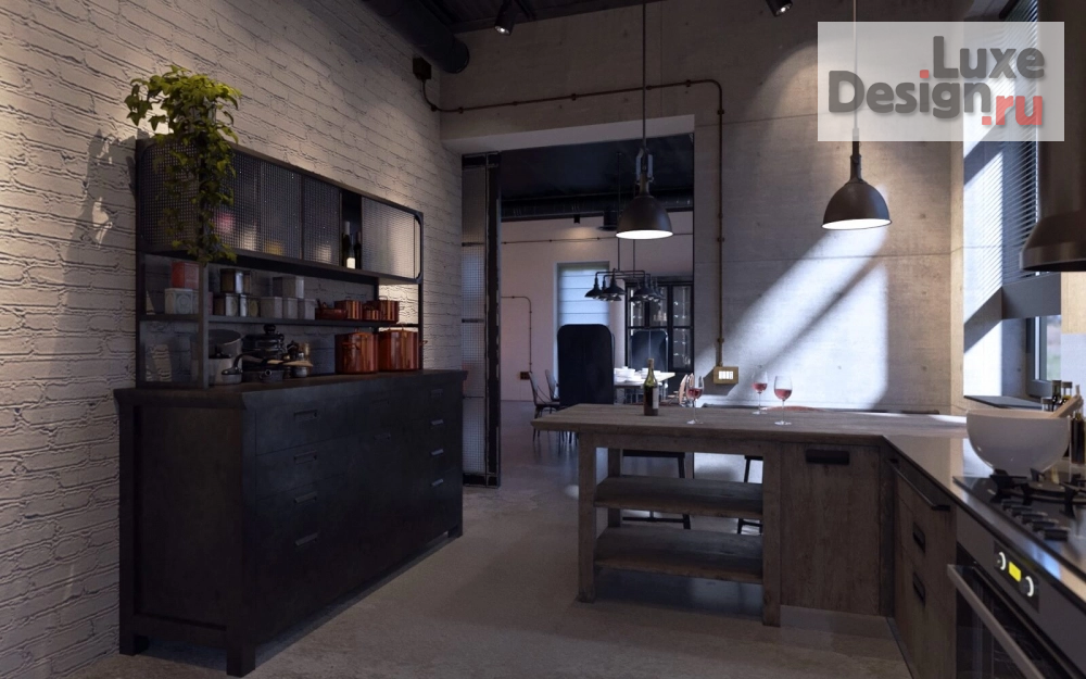Дизайн интерьера коттеджа "Проект дома в стиле Лофт" (фото 12)