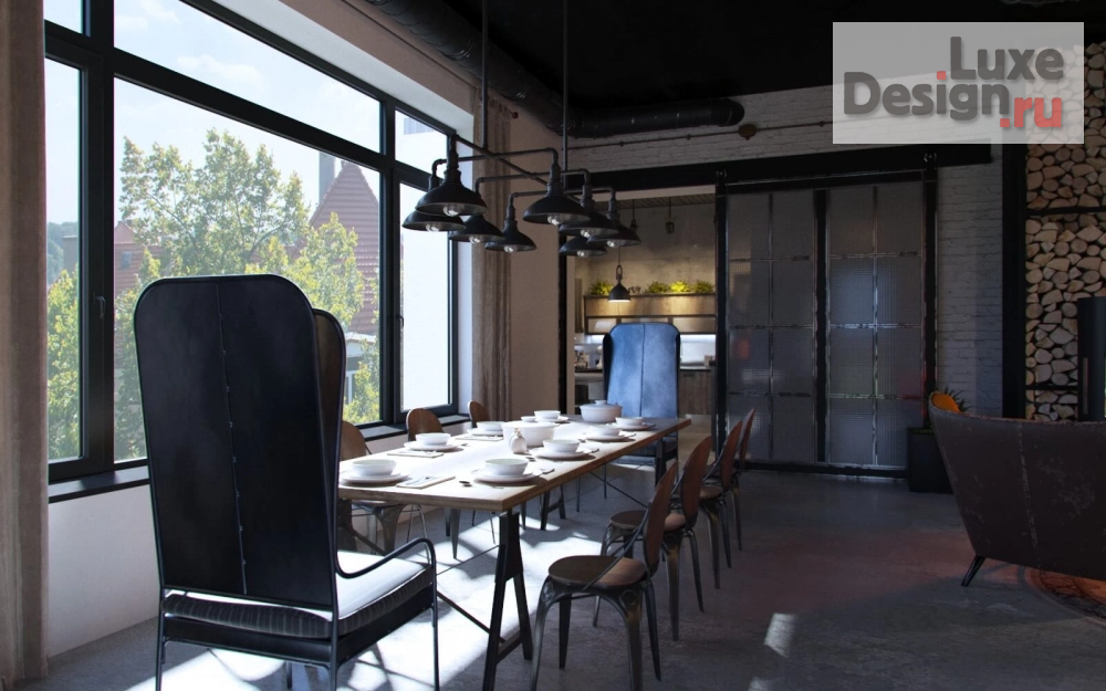 Дизайн интерьера коттеджа "Проект дома в стиле Лофт" (фото 7)