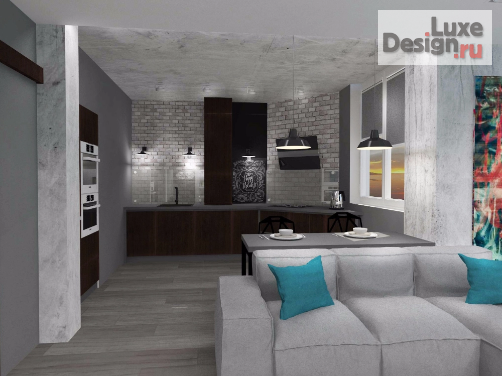 Дизайн интерьера однокомнатной квартиры "Проект квартиры" (фото 7)