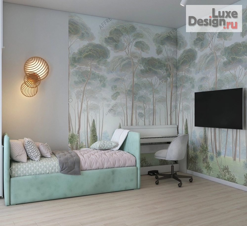 Дизайн интерьера детской "Интерьер детской для маленький фей" (фото 2)