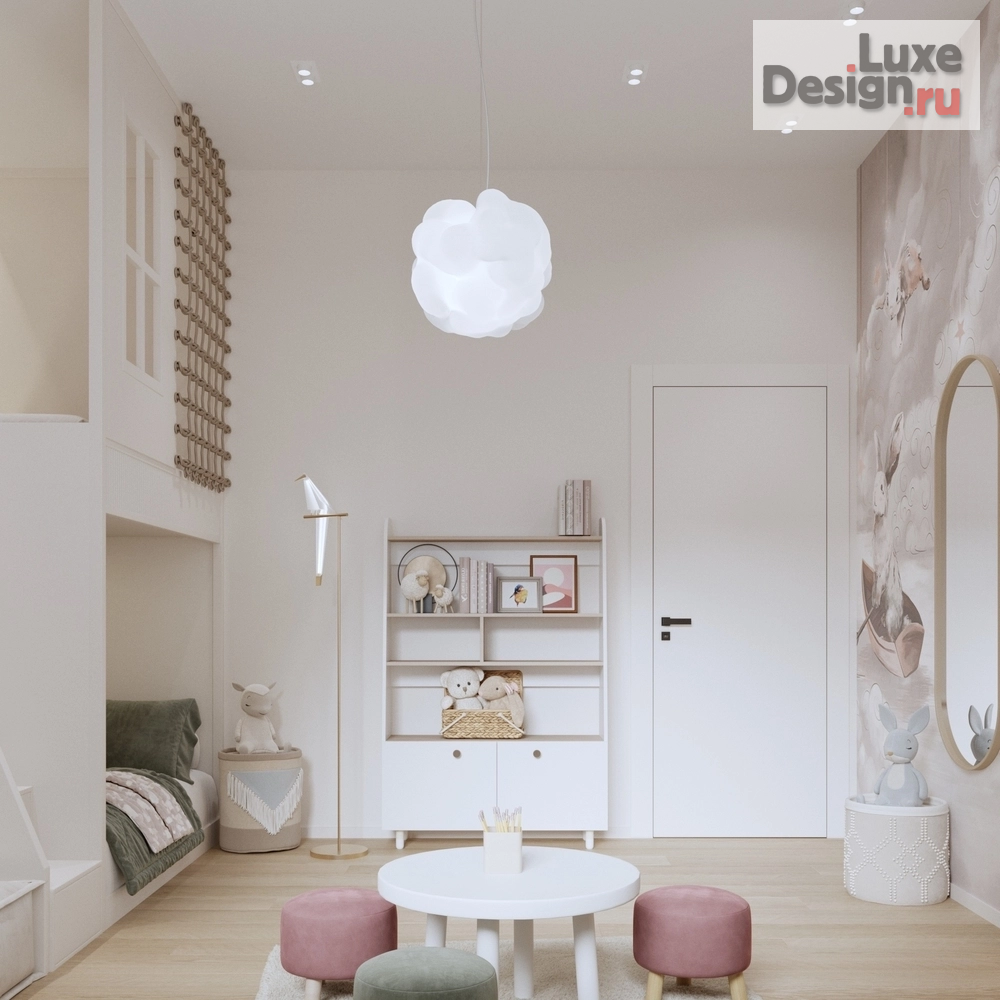 Дизайн интерьера детской "Детская девочки" (фото 4)