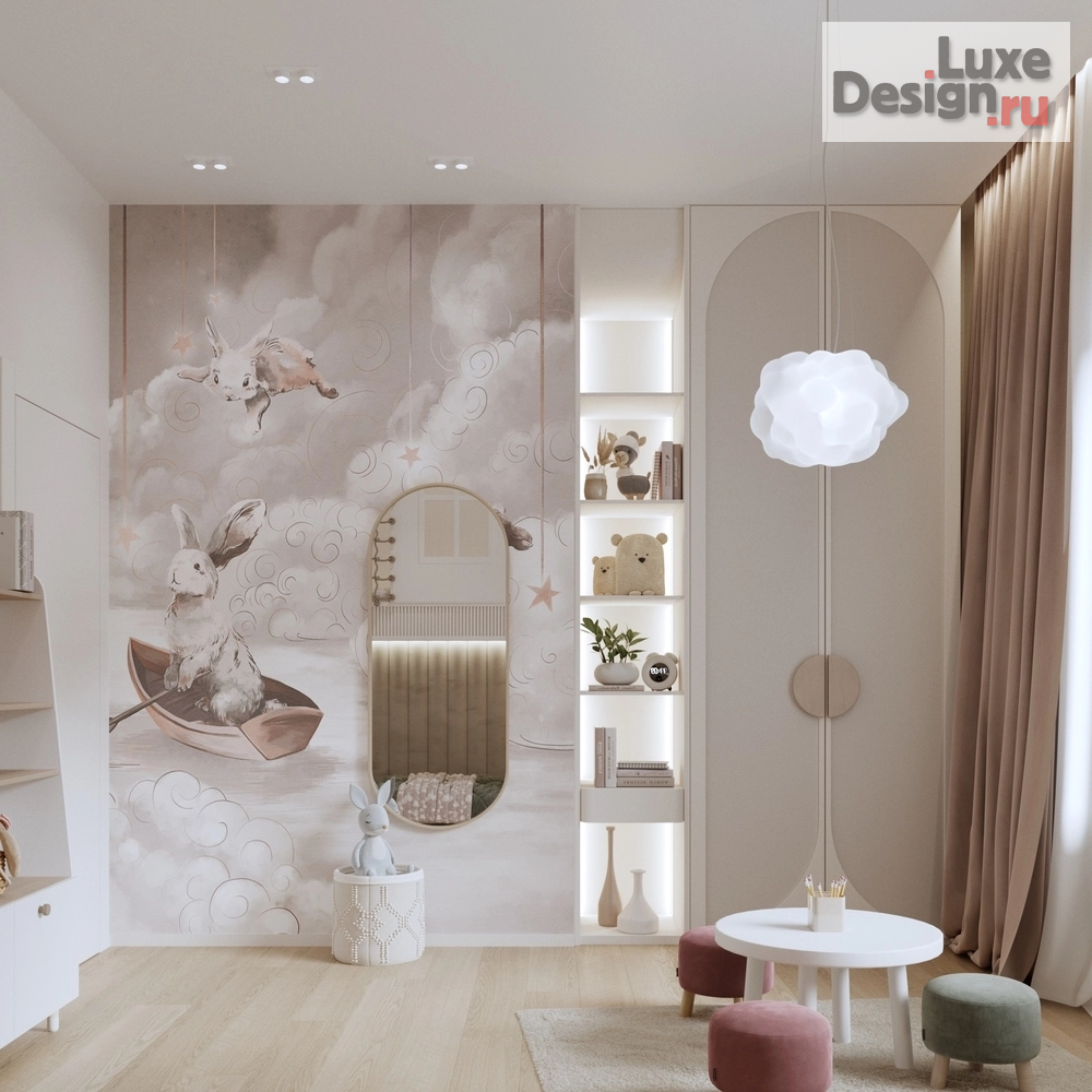 Дизайн интерьера детской "Детская девочки" (фото 5)