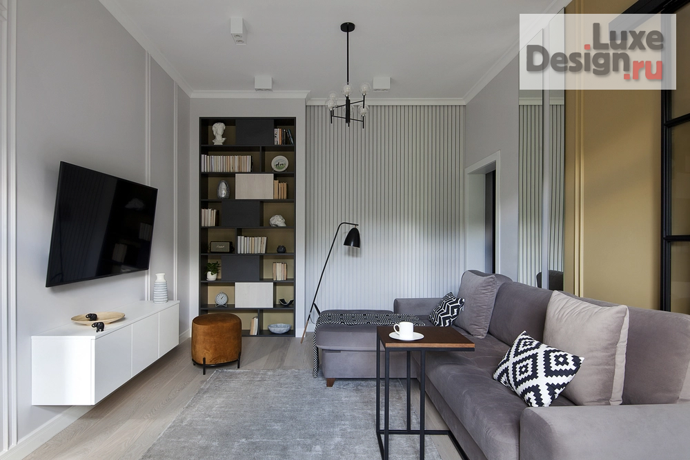 Дизайн интерьера гостиной "Реализация проекта кухни-гостиной" (фото 4)