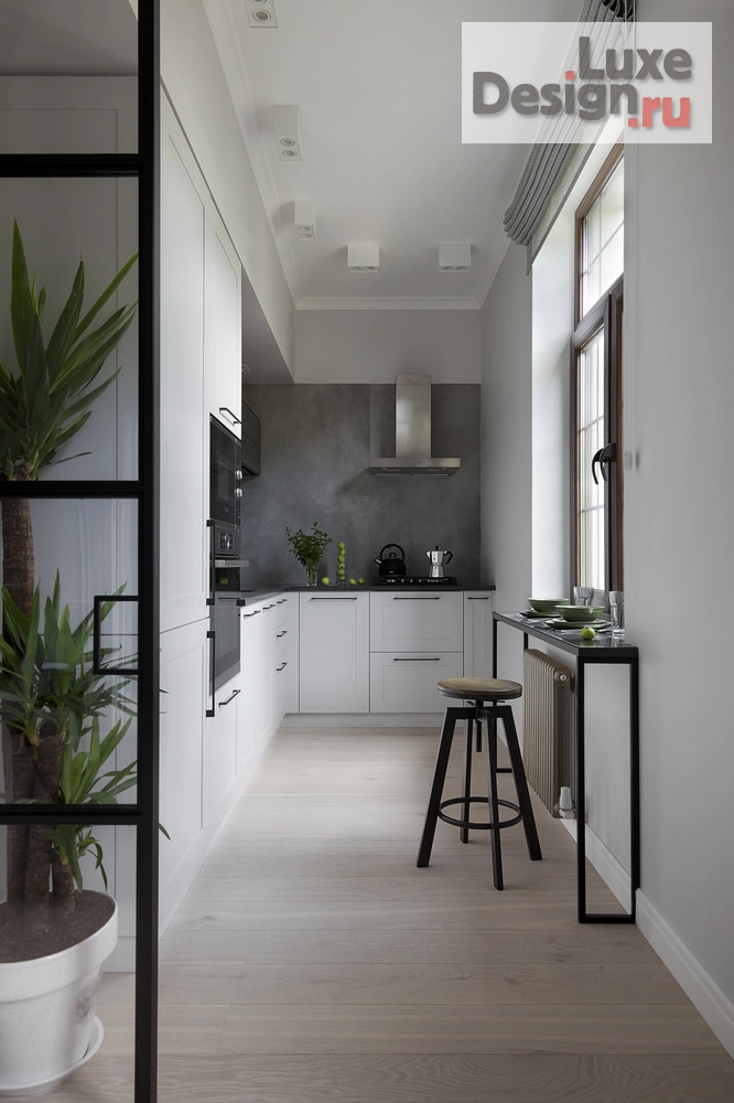 Дизайн интерьера гостиной "Реализация проекта кухни-гостиной" (фото 6)