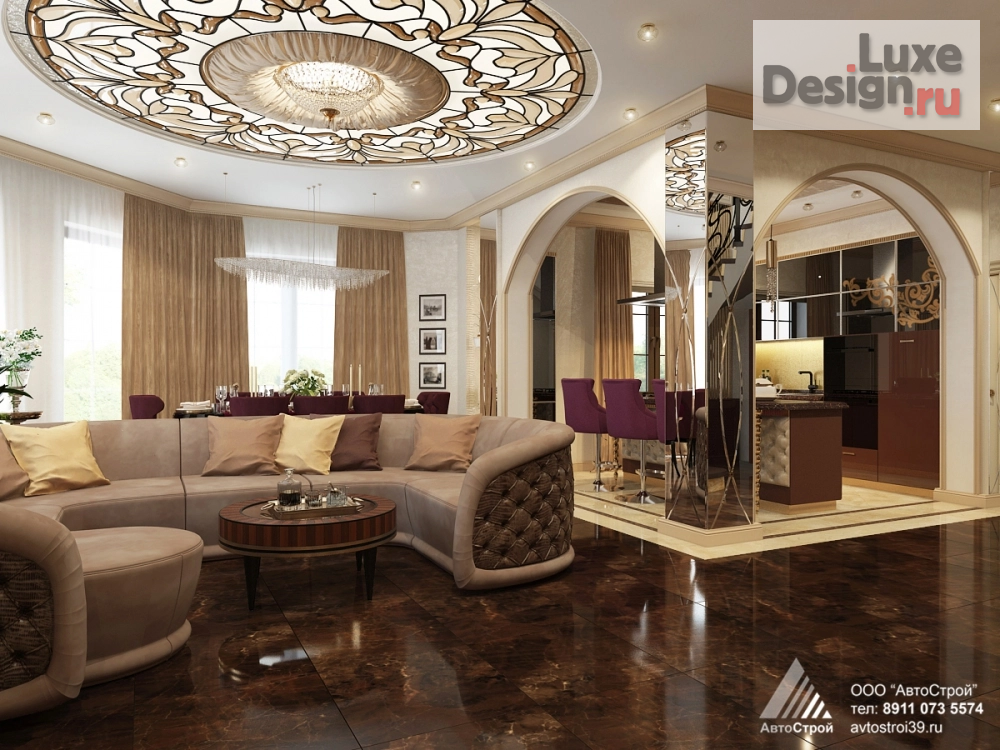 Дизайн интерьера коттеджа "Интерьер загородного дома " (фото 6)