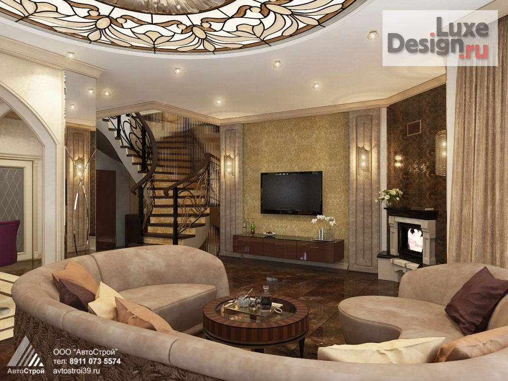 Дизайн интерьера коттеджа "Интерьер загородного дома " (фото 7)