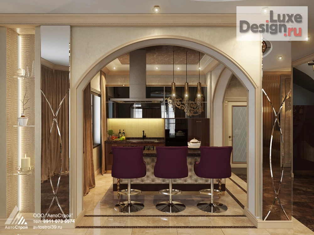 Дизайн интерьера коттеджа "Интерьер загородного дома " (фото 8)