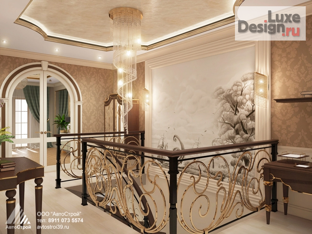 Дизайн интерьера коттеджа "Интерьер загородного дома " (фото 1)