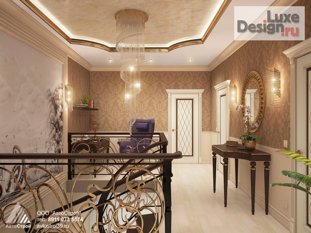 Дизайн интерьера коттеджа "Интерьер загородного дома " (фото 2)