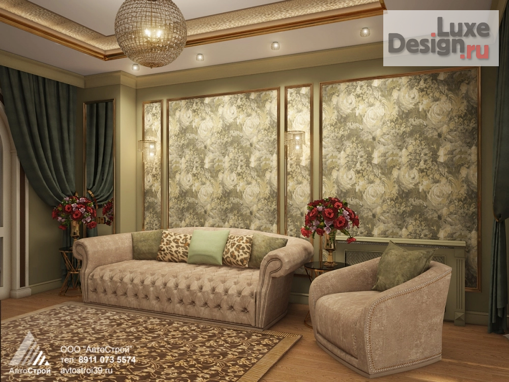 Дизайн интерьера коттеджа "Интерьер загородного дома " (фото 5)