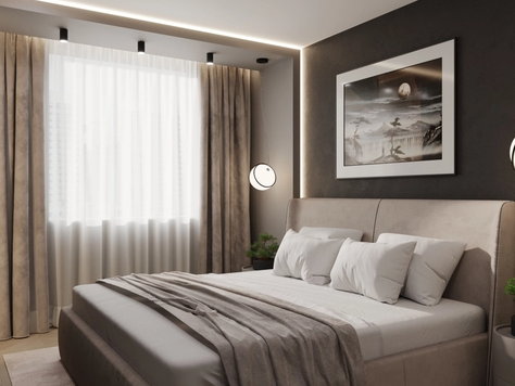 Дизайн интерьера спальни в Калининграде "Дизайн интерьера квартиры Спальня // Дизайн студия Льва Терехова"