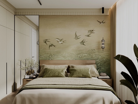 Дизайн интерьера частного интерьера в Калининграде "Дизайн интерьера квартиры "Спальня // Дизайн студия Льва Терехова""