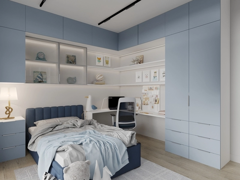 Дизайн интерьера детской в Калининграде "Дизайн интерьера квартиры "Детская // Дизайн студия Льва Терехова""